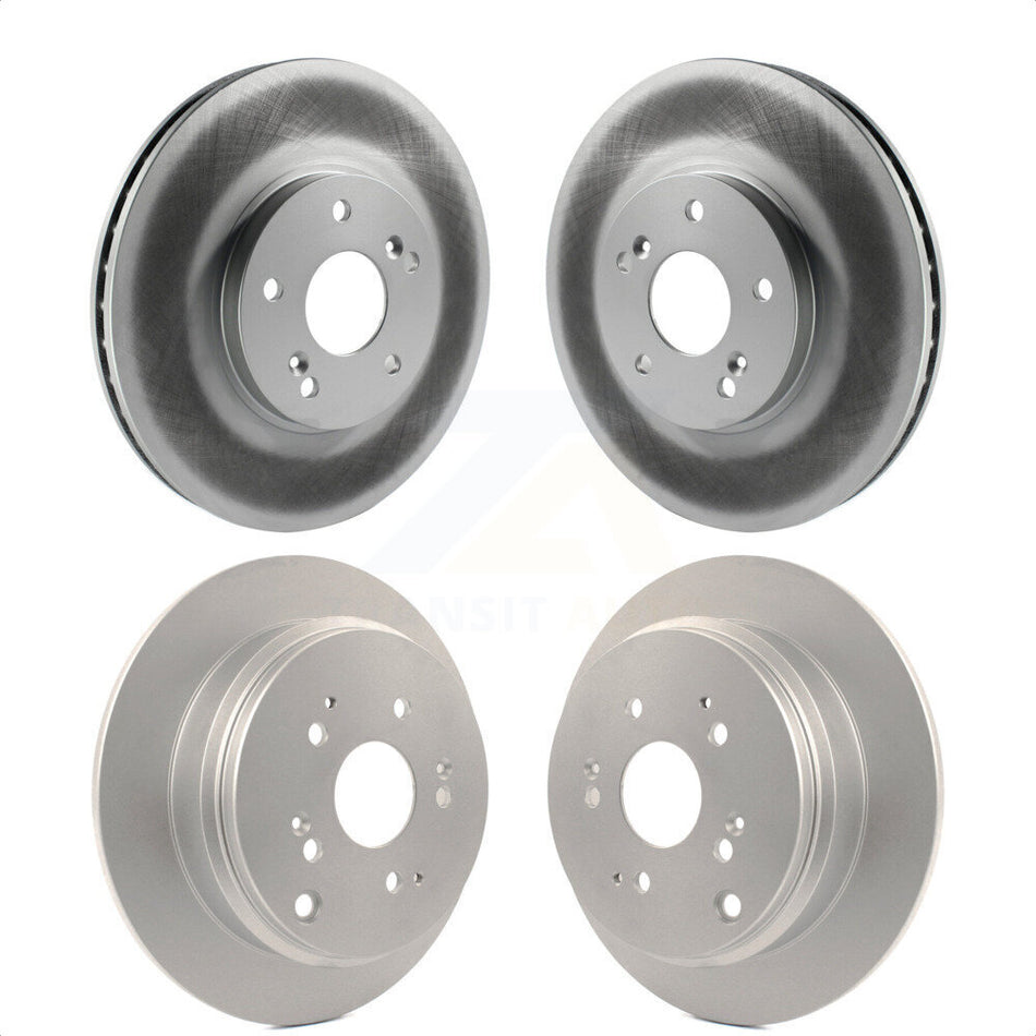 Front Rear Coated Disc Brake Rotors Kit For 2002-2004 Honda Odyssey KG-100892 by Genius