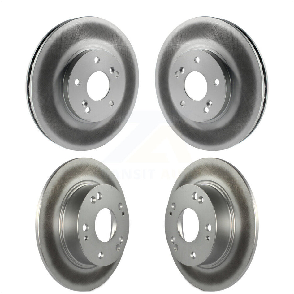 Front Rear Coated Disc Brake Rotors Kit For Honda Accord Acura TSX KG-100893 by Genius