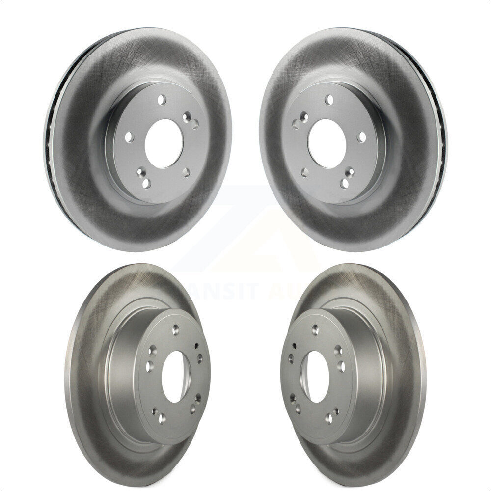 Front Rear Coated Disc Brake Rotors Kit For Honda Accord Acura TSX KG-100895 by Genius