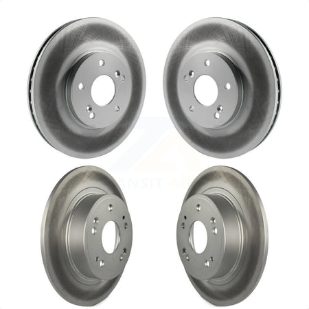 Front Rear Coated Disc Brake Rotors Kit For Honda Accord Acura TSX KG-100895 by Genius