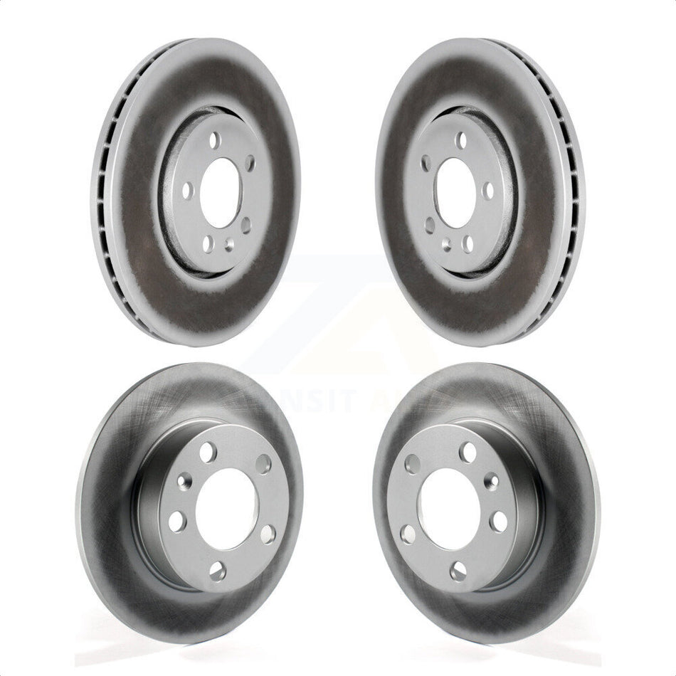 Front Rear Coated Disc Brake Rotors Kit For Volkswagen Beetle Jetta Golf KG-100896 by Genius