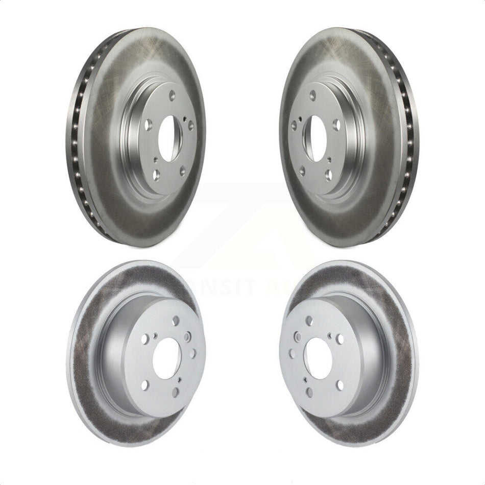 Front Rear Coated Disc Brake Rotors Kit For 1999-2003 Lexus RX300 AWD KG-100897 by Genius