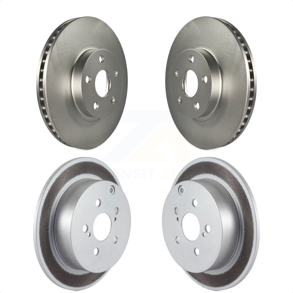 Front Rear Coated Disc Brake Rotors Kit For Toyota Corolla Matrix Scion tC Pontiac Vibe Celica KG-100900 by Genius