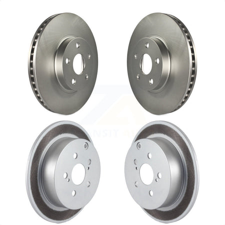 Front Rear Coated Disc Brake Rotors Kit For Toyota Corolla Matrix Scion tC Pontiac Vibe Celica KG-100900 by Genius