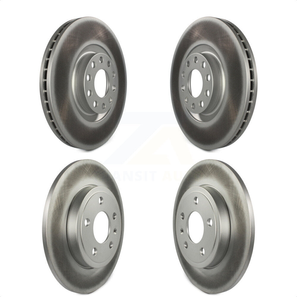 Front Rear Coated Disc Brake Rotors Kit For Audi A4 Quattro KG-100907 by Genius