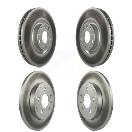 Front Rear Coated Disc Brake Rotors Kit For Audi A4 Quattro KG-100907 by Genius