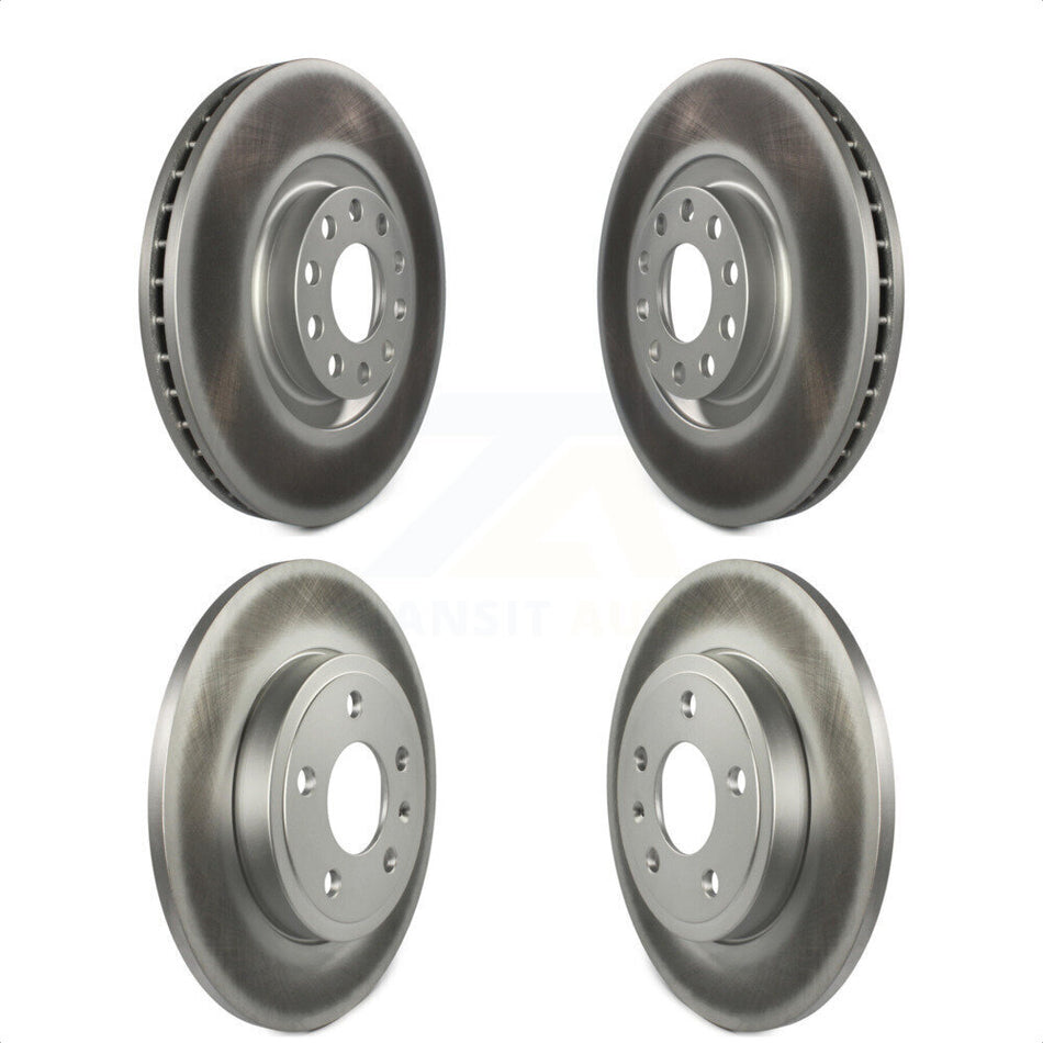 Front Rear Coated Disc Brake Rotors Kit For Audi A4 Quattro KG-100907 by Genius