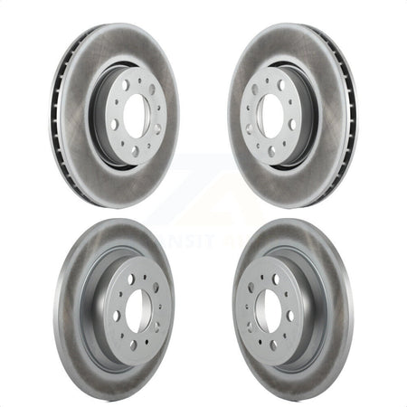 Front Rear Coated Disc Brake Rotors Kit For Volvo S60 V70 XC70 S80 KG-100908 by Genius