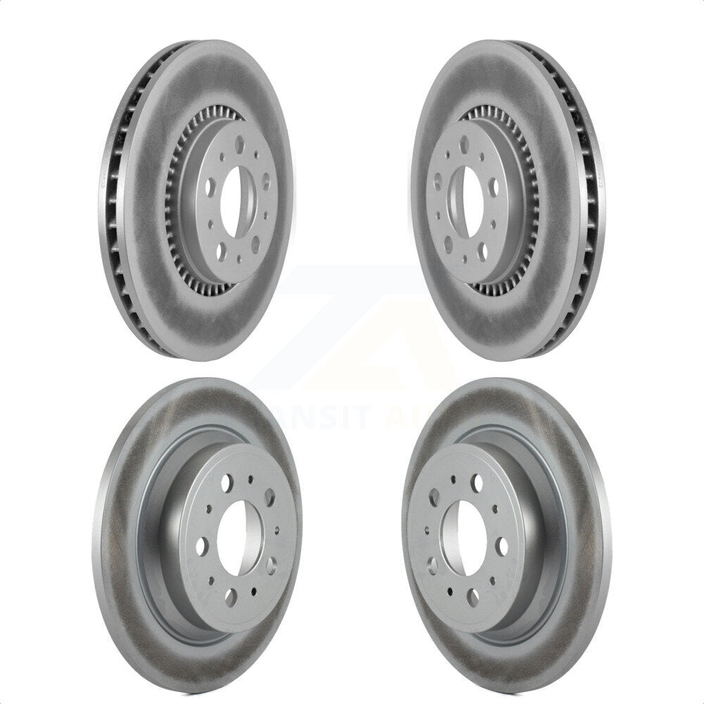 Front Rear Coated Disc Brake Rotors Kit For Volvo S60 V70 XC70 S80 KG-100909 by Genius