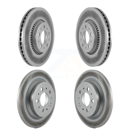 Front Rear Coated Disc Brake Rotors Kit For Volvo S60 V70 XC70 S80 KG-100909 by Genius