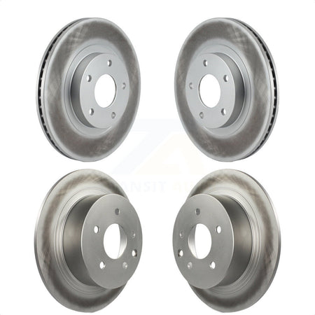 Front Rear Coated Disc Brake Rotors Kit For Nissan Altima KG-100916 by Genius