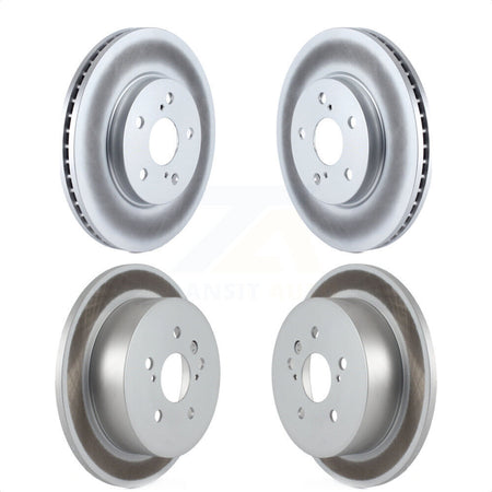 Front Rear Coated Disc Brake Rotors Kit For 2004-2010 Toyota Sienna KG-100918 by Genius