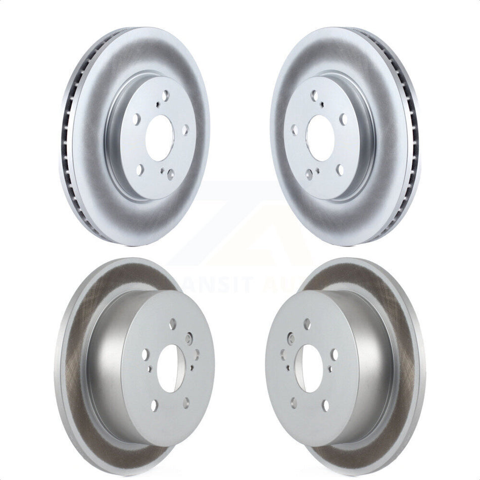 Front Rear Coated Disc Brake Rotors Kit For 2004-2010 Toyota Sienna KG-100918 by Genius