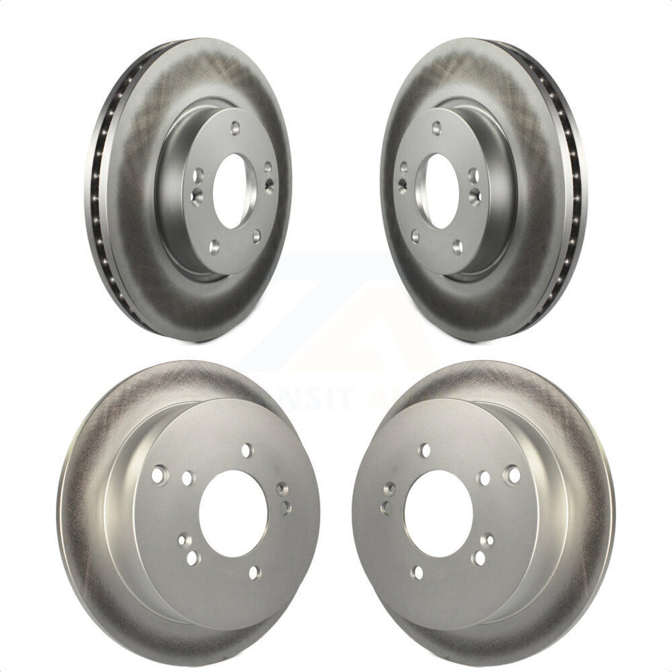 Front Rear Coated Disc Brake Rotors Kit For Kia Sportage Hyundai Tucson KG-100920 by Genius