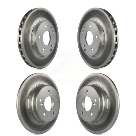 Front Rear Coated Disc Brake Rotors Kit For 2003-2005 Mercedes-Benz C240 Wagon with RWD KG-100929 by Genius