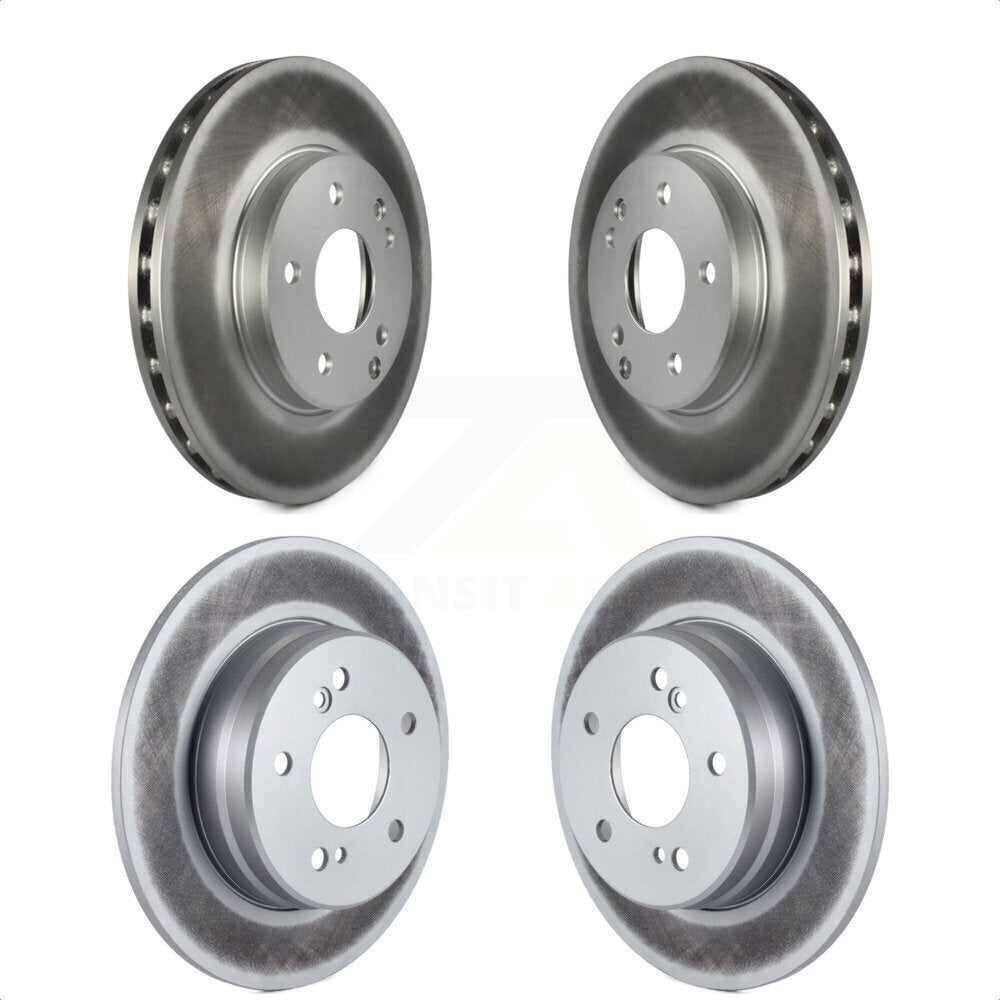 Front Rear Coated Disc Brake Rotors Kit For Mercedes-Benz C230 C240 SLK230 C280 KG-100930 by Genius