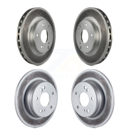 Front Rear Coated Disc Brake Rotors Kit For Mercedes-Benz C230 C240 SLK230 C280 KG-100930 by Genius