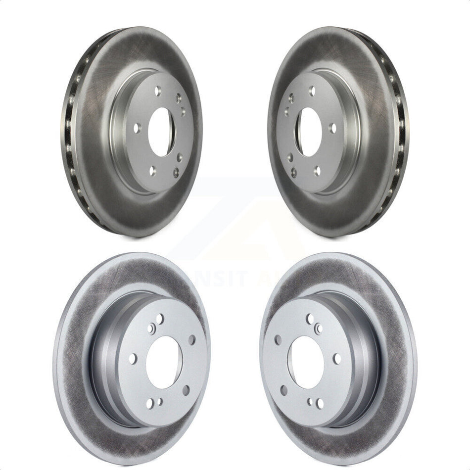 Front Rear Coated Disc Brake Rotors Kit For Mercedes-Benz C230 C240 SLK230 C280 KG-100930 by Genius