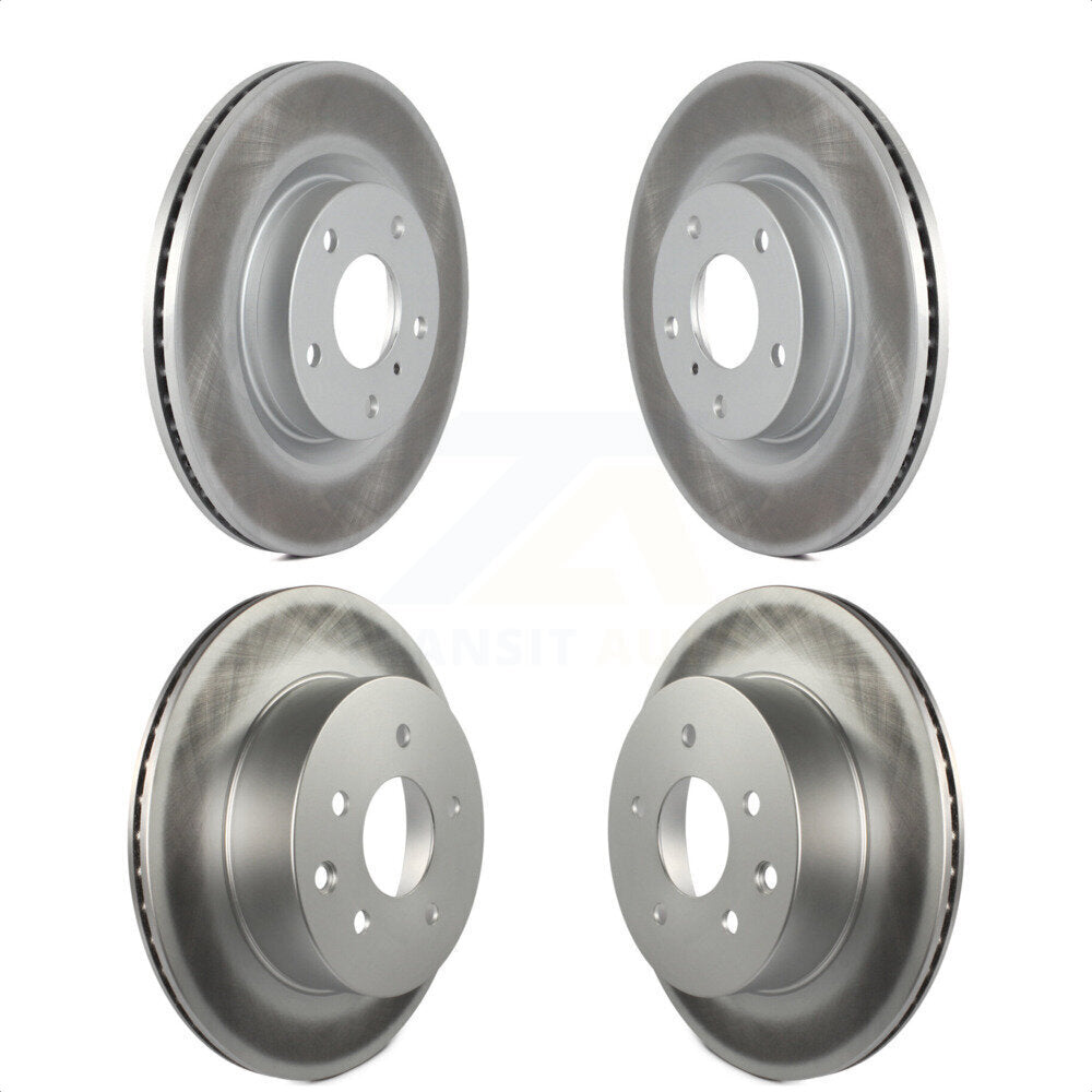 Front Rear Coated Disc Brake Rotors Kit For Infiniti G35 Nissan 350Z INFINITI KG-100933 by Genius