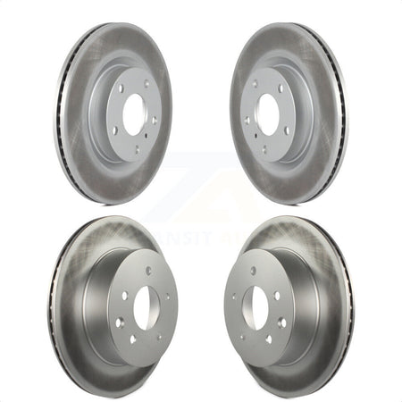 Front Rear Coated Disc Brake Rotors Kit For Infiniti G35 Nissan 350Z INFINITI KG-100933 by Genius