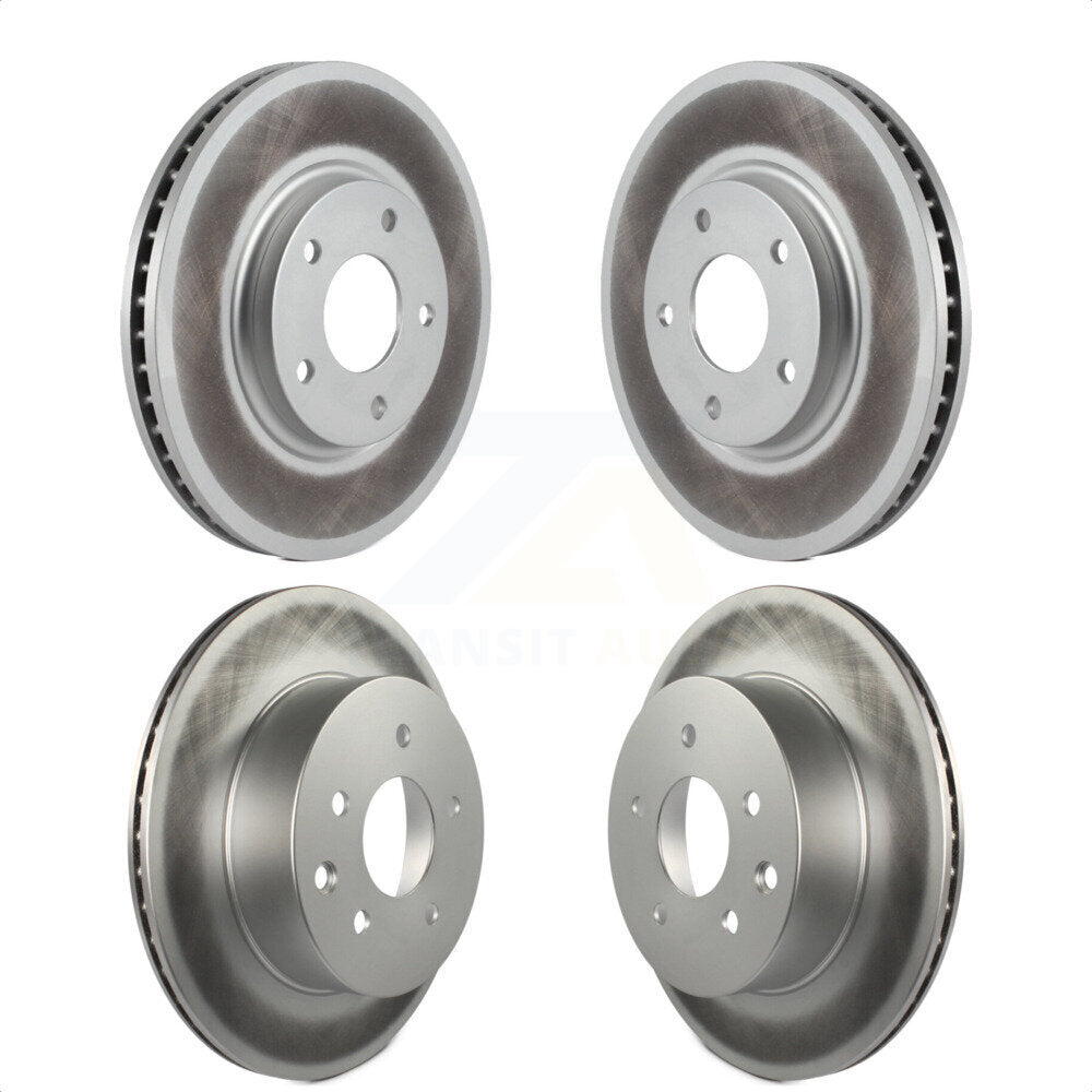 Front Rear Coated Disc Brake Rotors Kit For Infiniti Q45 M45 INFINITI KG-100934 by Genius