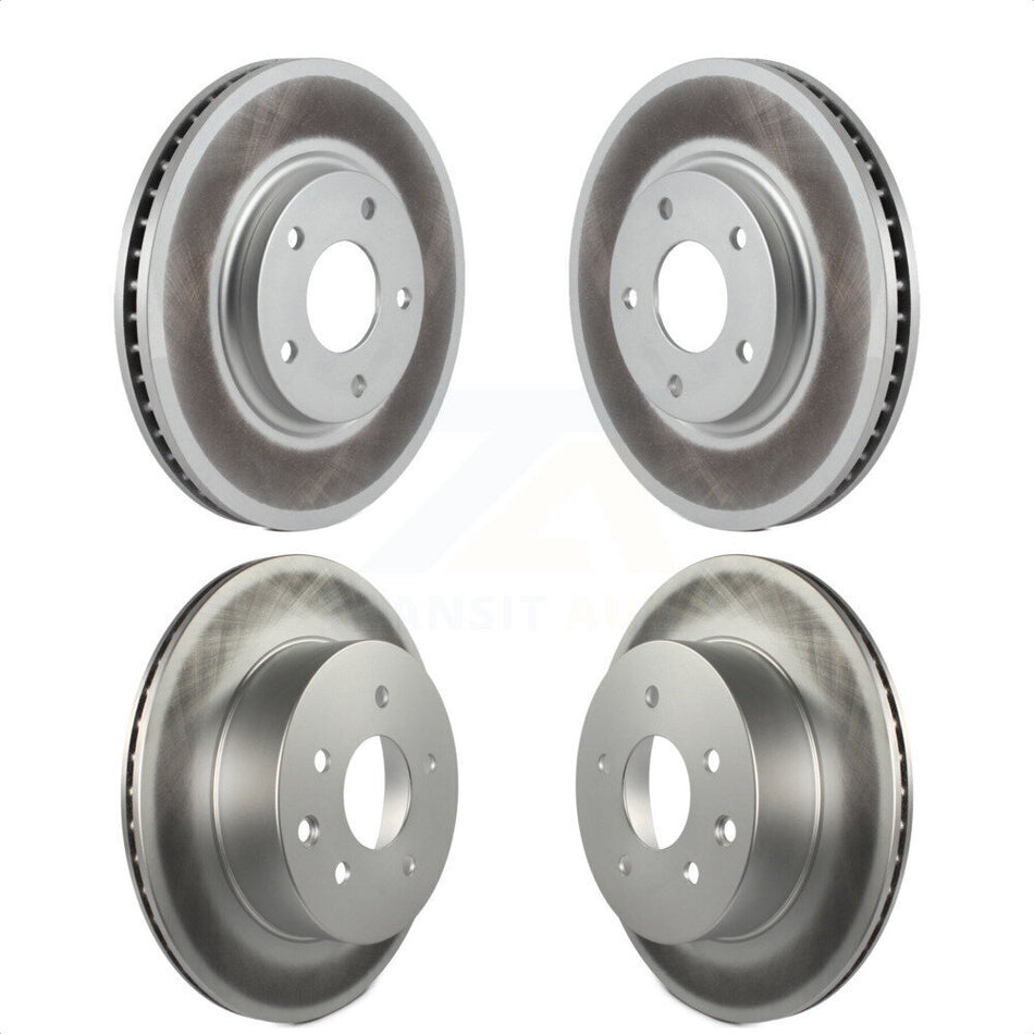 Front Rear Coated Disc Brake Rotors Kit For Infiniti Q45 M45 INFINITI KG-100934 by Genius