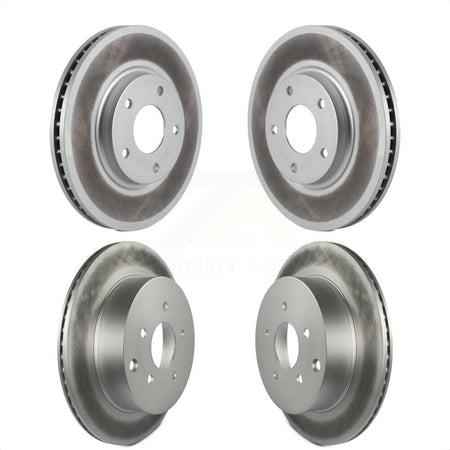 Front Rear Coated Disc Brake Rotors Kit For Nissan Quest Pathfinder KG-100935 by Genius