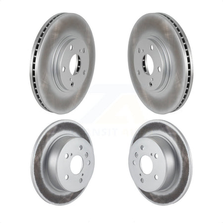 Front Rear Coated Disc Brake Rotors Kit For 2001-2003 Toyota Highlander AWD KG-100944 by Genius