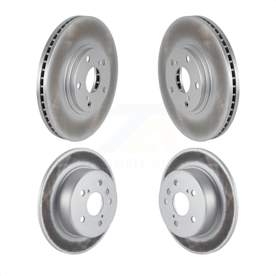 Front Rear Coated Disc Brake Rotors Kit For 2001-2003 Toyota Highlander AWD KG-100944 by Genius