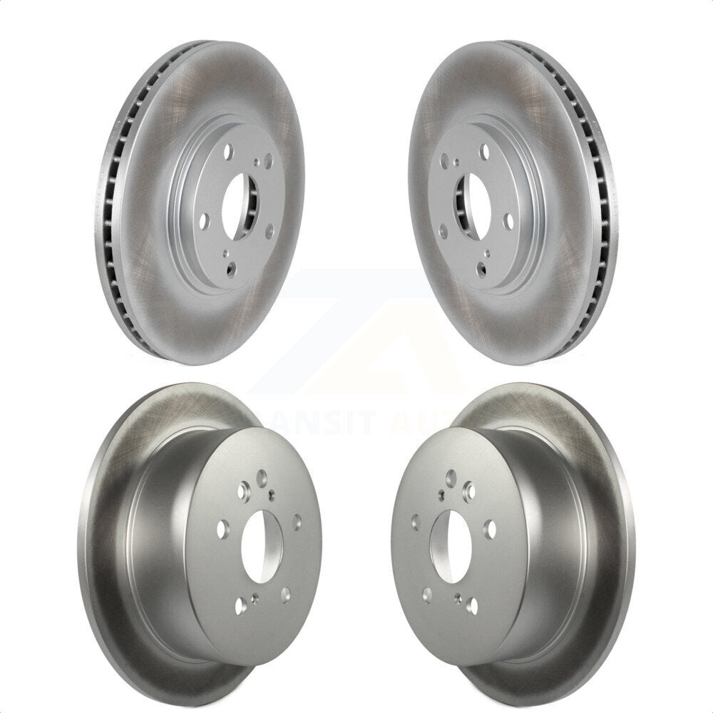 Front Rear Coated Disc Brake Rotors Kit For Toyota Highlander KG-100945 by Genius