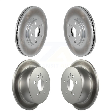 Front Rear Coated Disc Brake Rotors Kit For Toyota Highlander KG-100945 by Genius