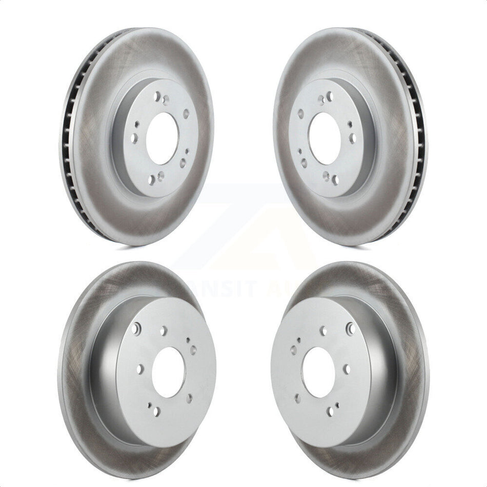 Front Rear Coated Disc Brake Rotors Kit For Mitsubishi Endeavor KG-100949 by Genius