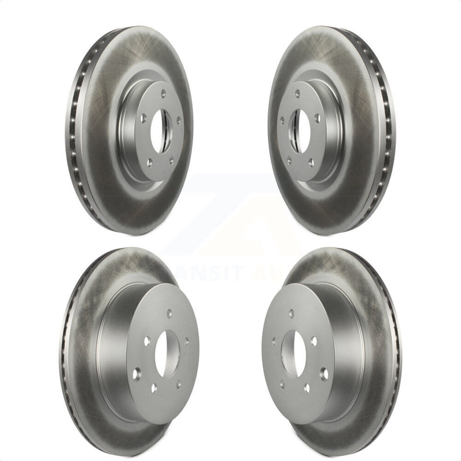 Front Rear Coated Disc Brake Rotors Kit For Nissan Murano Infiniti FX35 FX45 INFINITI KG-100952 by Genius