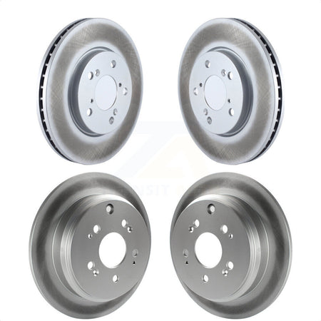 Front Rear Coated Disc Brake Rotors Kit For 2005-2010 Honda Odyssey KG-100962 by Genius