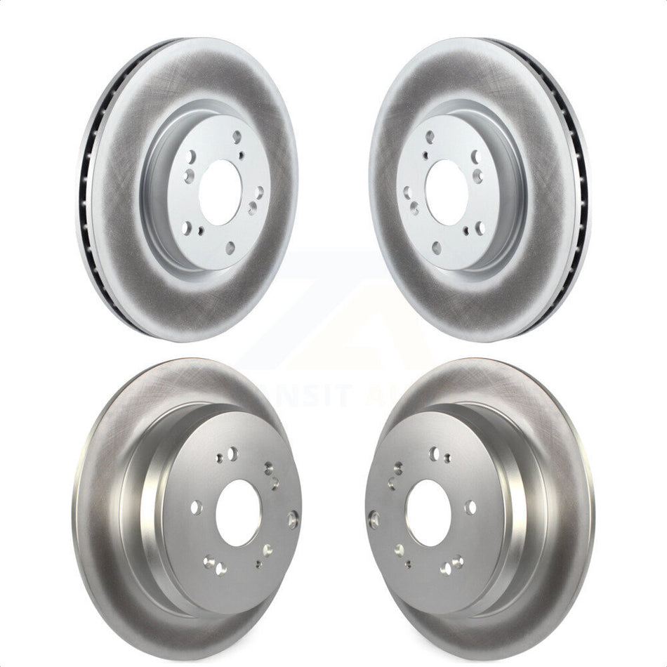 Front Rear Coated Disc Brake Rotors Kit For 2005-2006 Honda CR-V KG-100970 by Genius