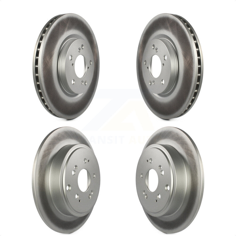 Front Rear Coated Disc Brake Rotors Kit For 2006-2014 Honda Ridgeline KG-100982 by Genius