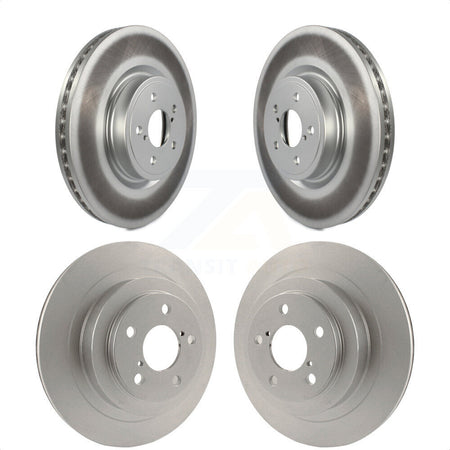 Front Rear Coated Disc Brake Rotors Kit For Subaru Legacy KG-100984 by Genius