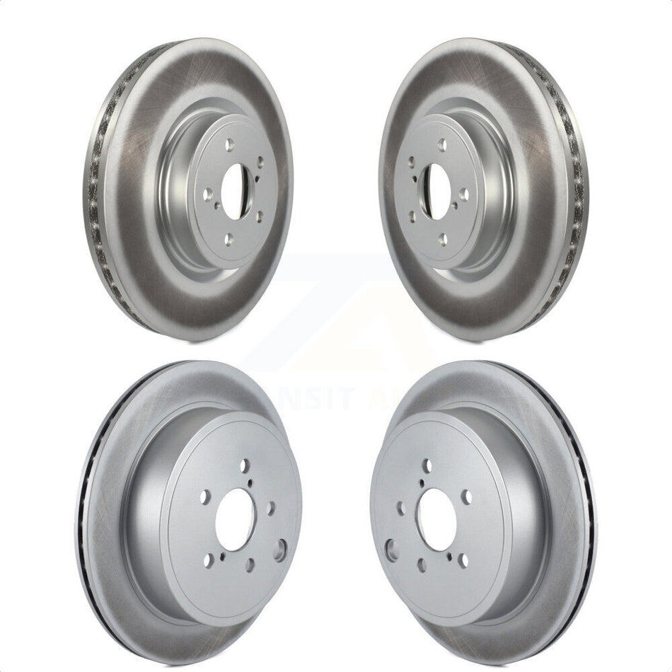 Front Rear Coated Disc Brake Rotors Kit For Subaru Outback Legacy KG-100985 by Genius