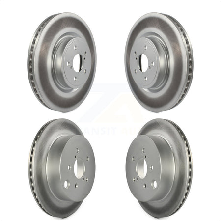 Front Rear Coated Disc Brake Rotors Kit For 2014-2018 Subaru Forester 2.0L KG-100986 by Genius