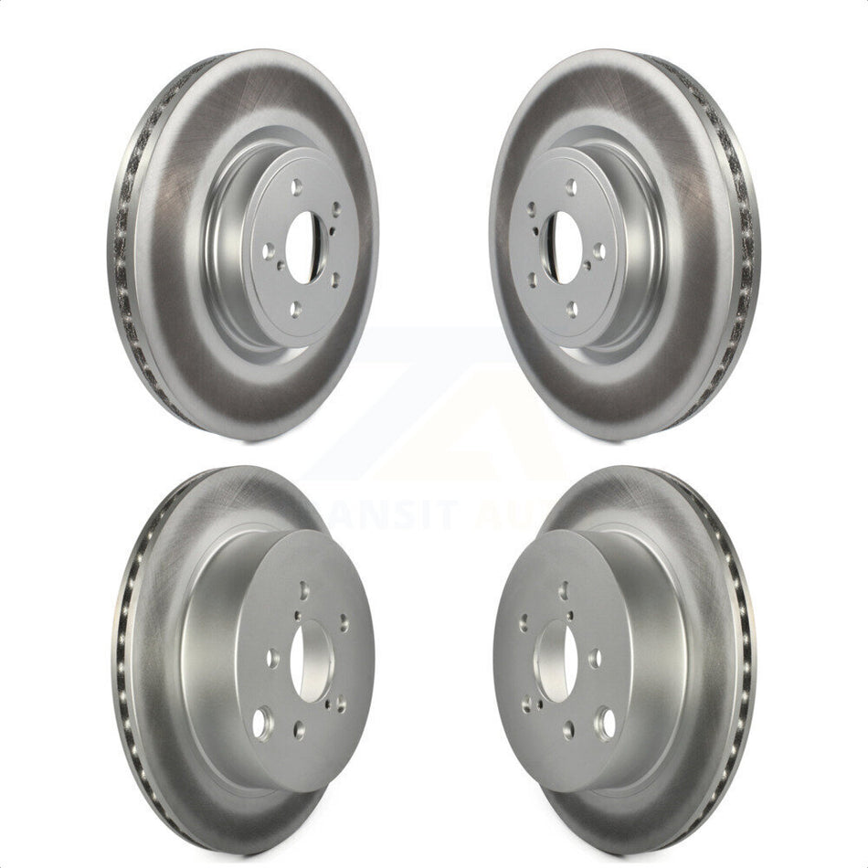 Front Rear Coated Disc Brake Rotors Kit For 2014-2018 Subaru Forester 2.0L KG-100986 by Genius