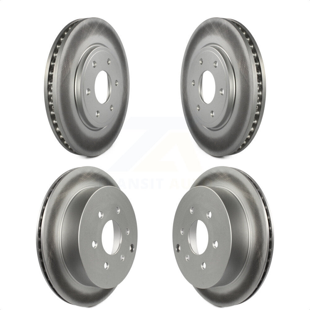 Front Rear Coated Disc Brake Rotors Kit For Nissan Frontier Suzuki Equator 2.5L KG-100987 by Genius