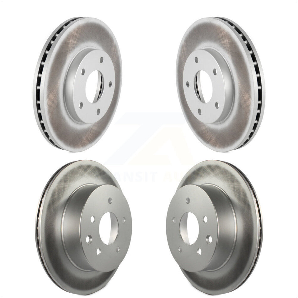 Front Rear Coated Disc Brake Rotors Kit For 2005-2006 Nissan X-Trail KG-101001 by Genius