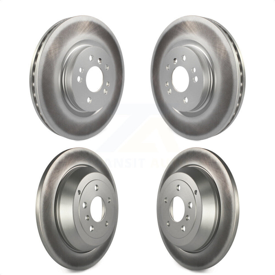 Front Rear Coated Disc Brake Rotors Kit For Mercedes-Benz ML350 R350 ML500 ML320 R500 R320 ML450 KG-101010 by Genius