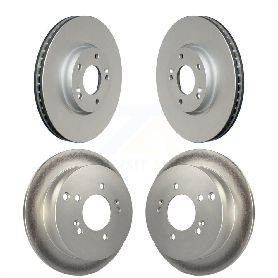 Front Rear Coated Disc Brake Rotors Kit For Hyundai Tucson Kia Sportage KG-101018 by Genius