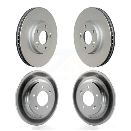 Front Rear Coated Disc Brake Rotors Kit For Kia Optima Hyundai Sonata Soul EV KG-101023 by Genius