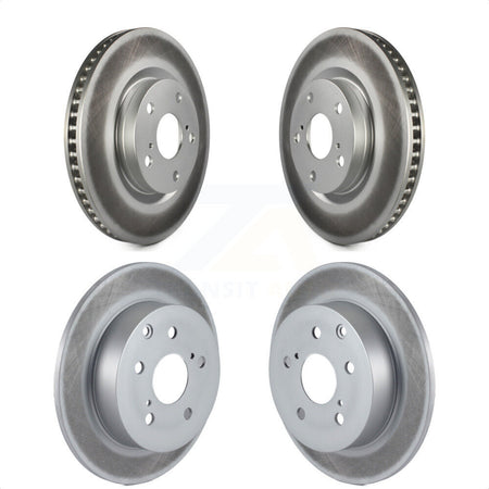 Front Rear Coated Disc Brake Rotors Kit For Toyota Matrix Pontiac Vibe KG-101026 by Genius