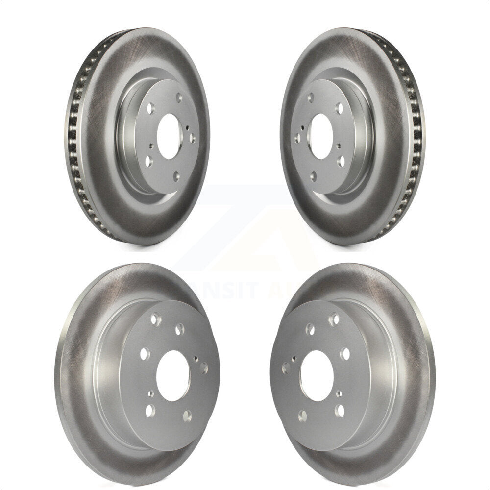 Front Rear Coated Disc Brake Rotors Kit For Toyota RAV4 KG-101028 by Genius