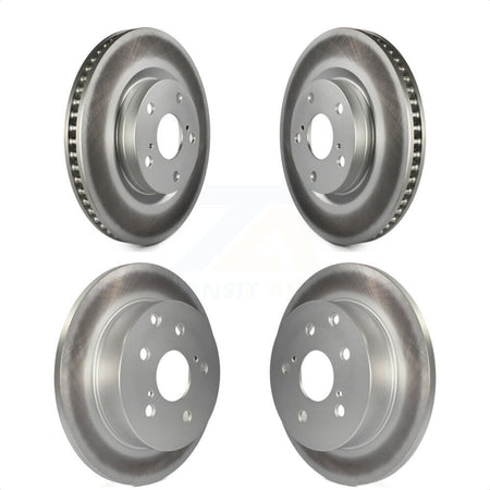 Front Rear Coated Disc Brake Rotors Kit For Toyota RAV4 KG-101028 by Genius