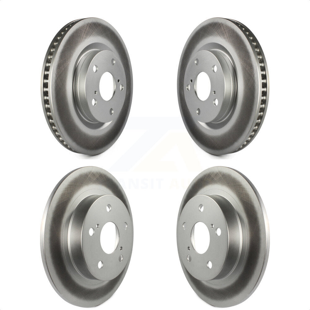 Front Rear Coated Disc Brake Rotors Kit For 2011-2016 Scion tC KG-101030 by Genius