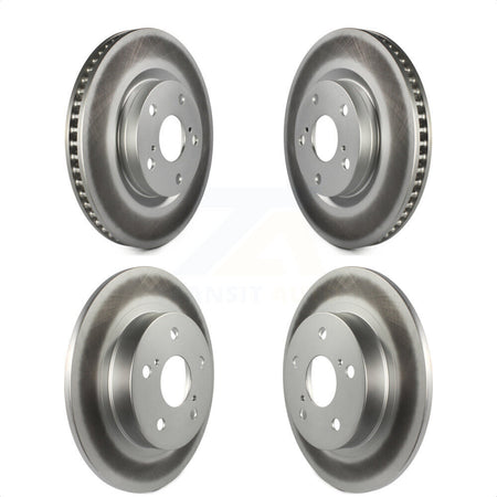 Front Rear Coated Disc Brake Rotors Kit For 2011-2016 Scion tC KG-101030 by Genius